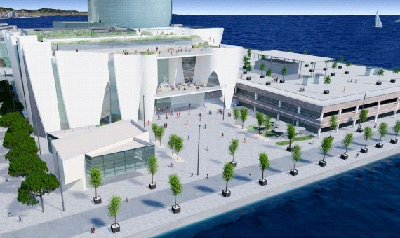 [그림] 바르셀로나 항구 에르미타주 박물관 예상도(출처: 메트로폴리, 2020년 11월 6일)