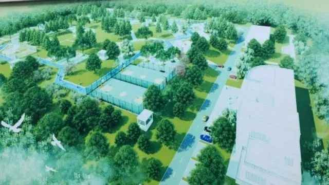 [그림] 공원과 체육시설이 들어설 사톈하수처리장의 지상 계획도 (출처: 충칭일보)