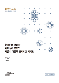 한국인의 대중국 기대심리 변화와 서울시 대중국 도시외교 시사점