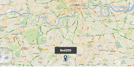BedZED 위치 지도(출처:Google Maps)