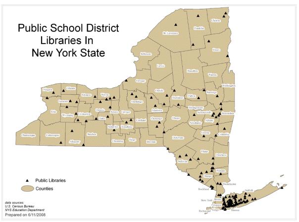 Public School District Libraries In New York State