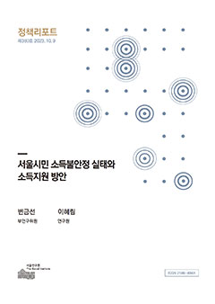 서울시민 소득불안정 실태와 소득지원 방안 이미지