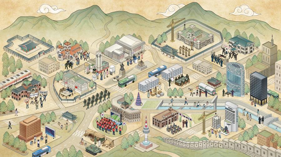 [광복 80주년 특집] 디지털아틀라스-신한양소전도  이미지