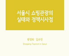서울시 쇼핑관광의 실태와 정책시사점 반정화 김수진
