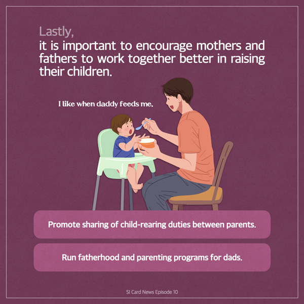 promote sharing of child-rearing