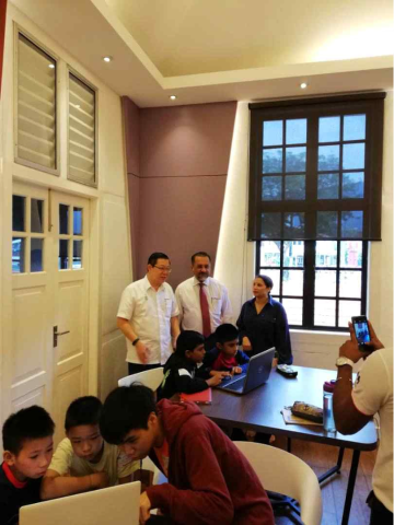 [사진 1] 디지털 교육 프로그램을 운영 (출처: Penang Digital Library 페이스북) 