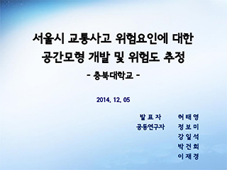 서울시 교통사고 위험요인에 대한 공간모형 개발 및 위험도 추정